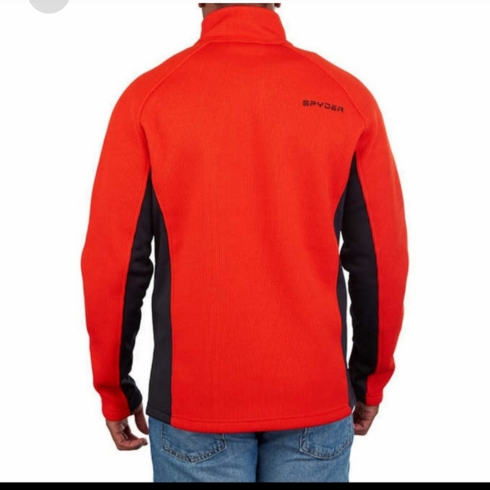 Spyder Men’s Gait Half Zip Jacket red nwt - Picture 2 of 9
